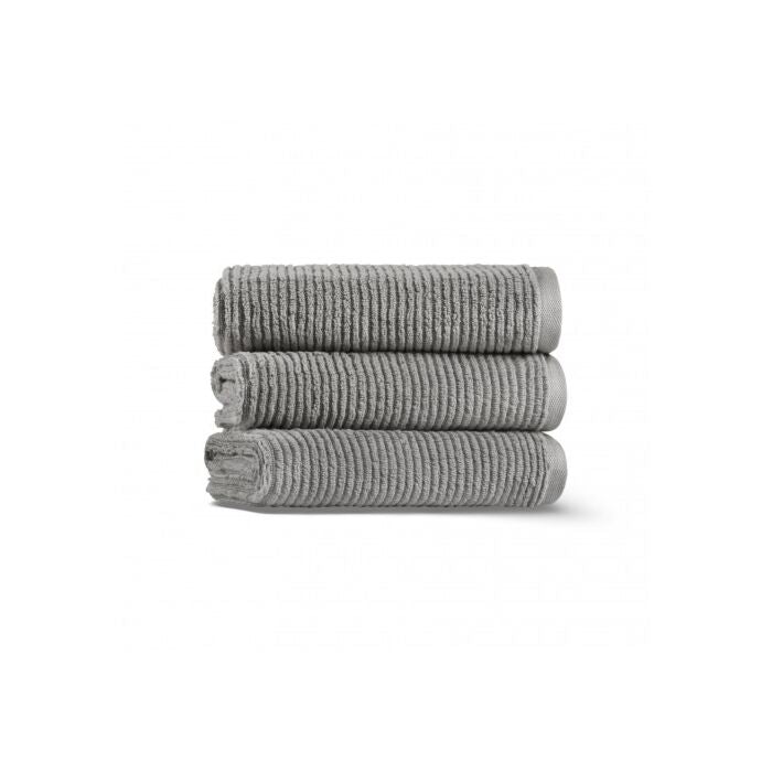 lappartement Slim Ribbed Towel Fibrosoft ® Carbon